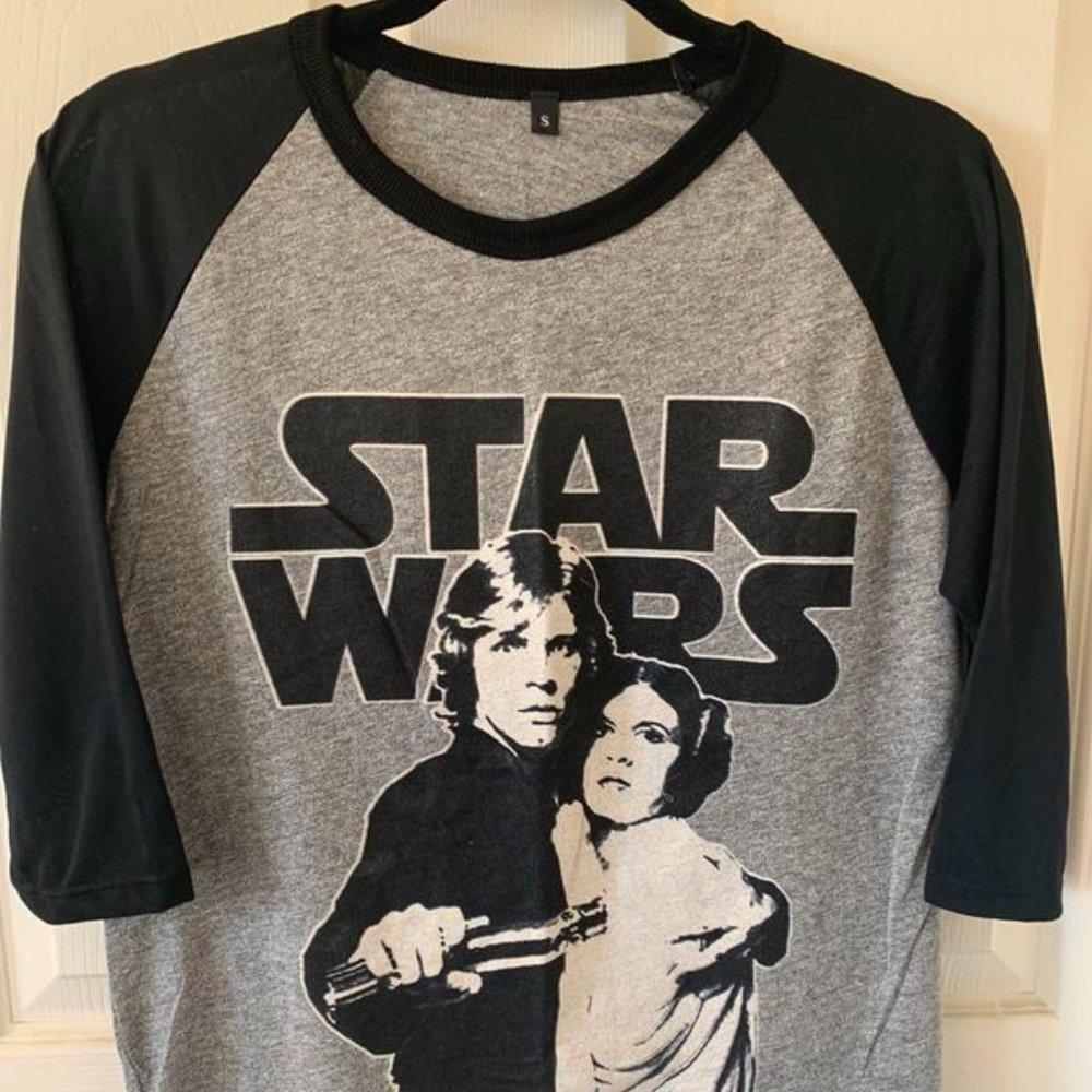 Star Wars Baseball Tee Unisex Size S *NEW